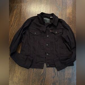Levi's Black Large Denim Jacket